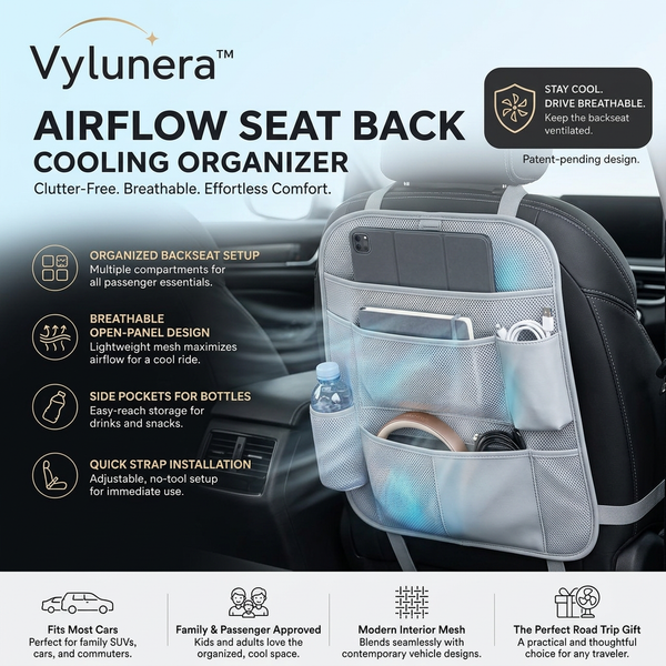 Vylunera™ AirFlow Seat Back Cooling Organizer