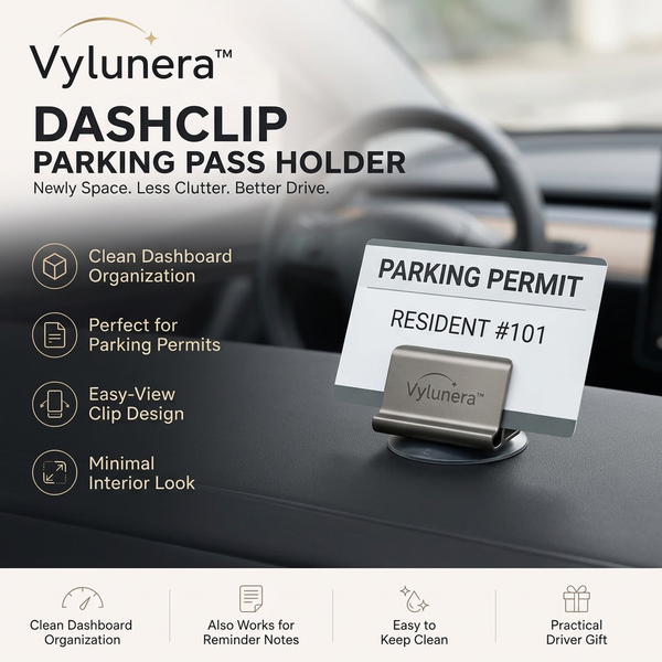 Vylunera™ DashClip Parking Pass Holder